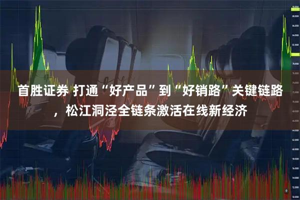 首胜证券 打通“好产品”到“好销路”关键链路，松江洞泾全链条激活在线新经济