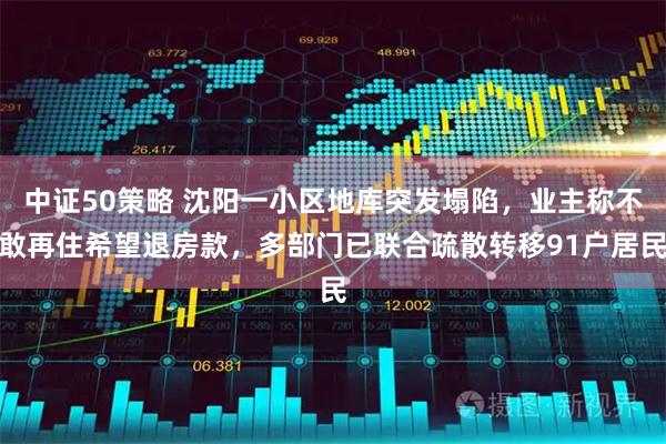 中证50策略 沈阳一小区地库突发塌陷，业主称不敢再住希望退房款，多部门已联合疏散转移91户居民